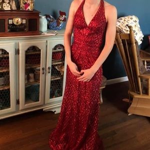 Red prom dress